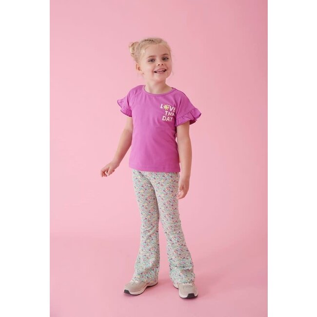 Jubel - Flared Broek AOP Groen - Picknick Perfect