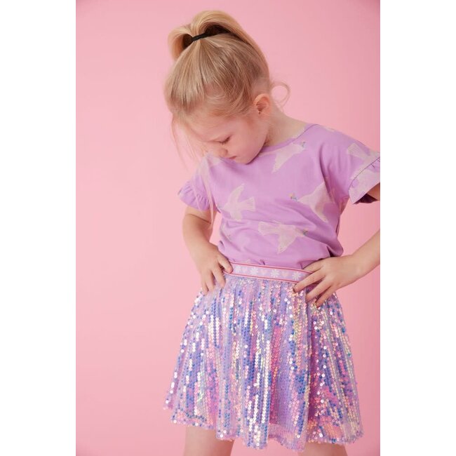 Jubel - T-shirt AOP Lila - Picknick Perfect