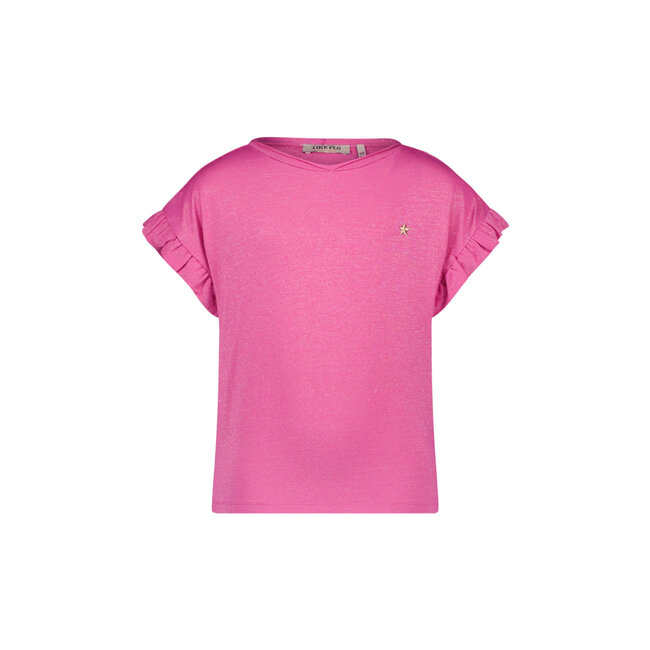 Like Flo - Jersey Glitter Tee Emma - Fuchsia