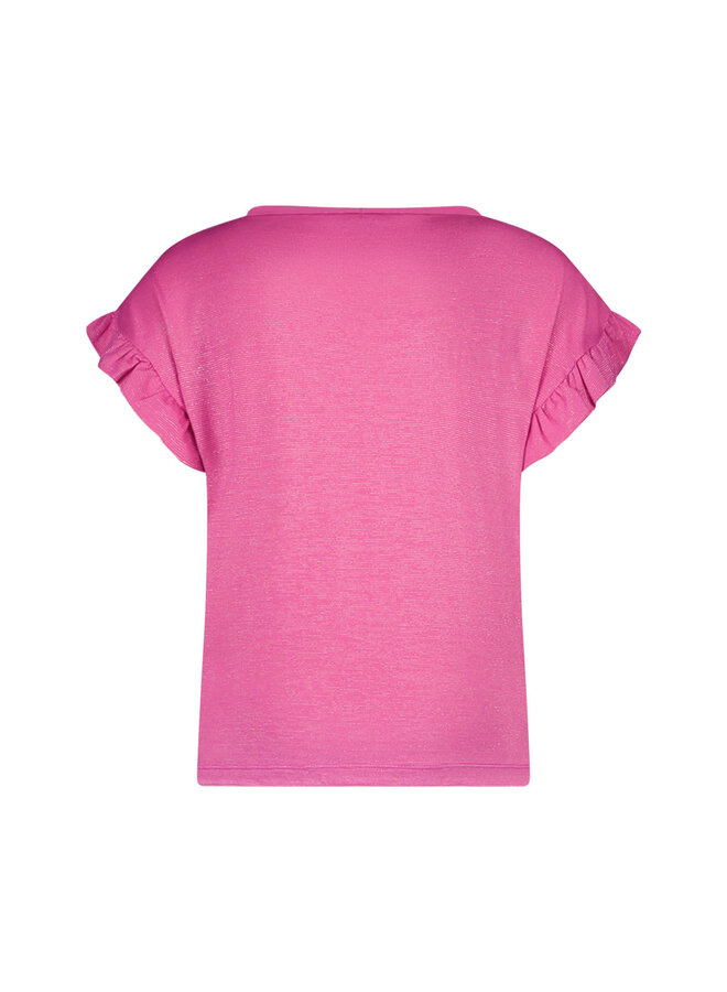 Like Flo - Jersey Glitter Tee Emma - Fuchsia