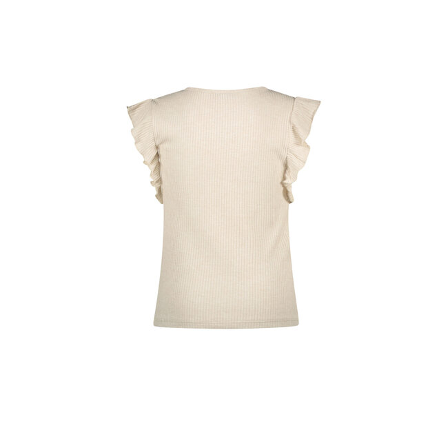 Like Flo - Rib Shirt With Ruffle - Kit