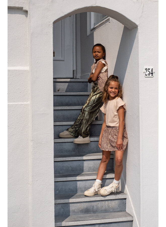 Like Flo - Metallic Plissé Pants Fenna - Army