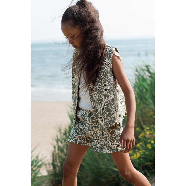 Like Flo - High Waist Shorty Florien - Army