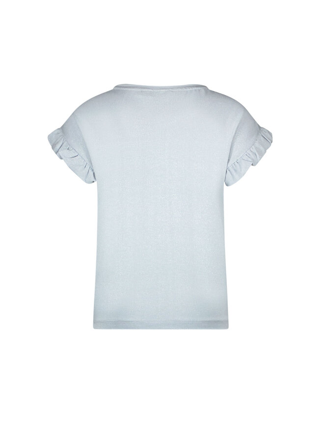 Like Flo - Jersey Glitter Tee Emma - Ice Blue