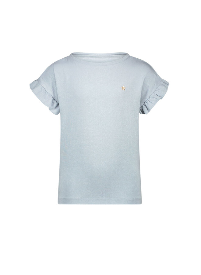 Like Flo - Jersey Glitter Tee Emma - Ice Blue