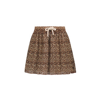 Like Flo Like Flo - Plisse Mesh Skirt Sasha - Leopard Latte