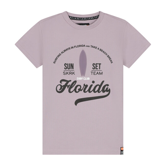 Skurk - T-shirt Twan - Aubergine