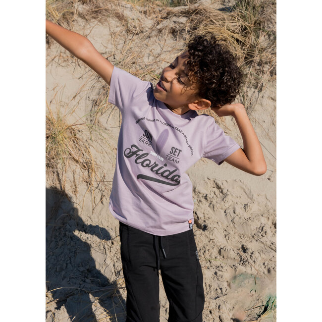 Skurk - T-shirt Twan - Aubergine