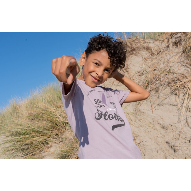 Skurk - T-shirt Twan - Aubergine