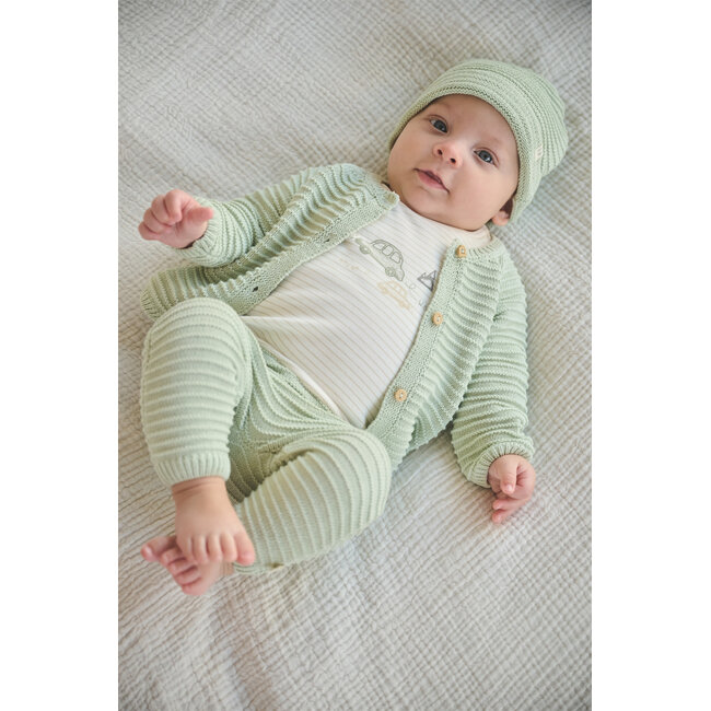 Petite Maison - Knitted Button Up Cardigan Kiki - Sea Foam