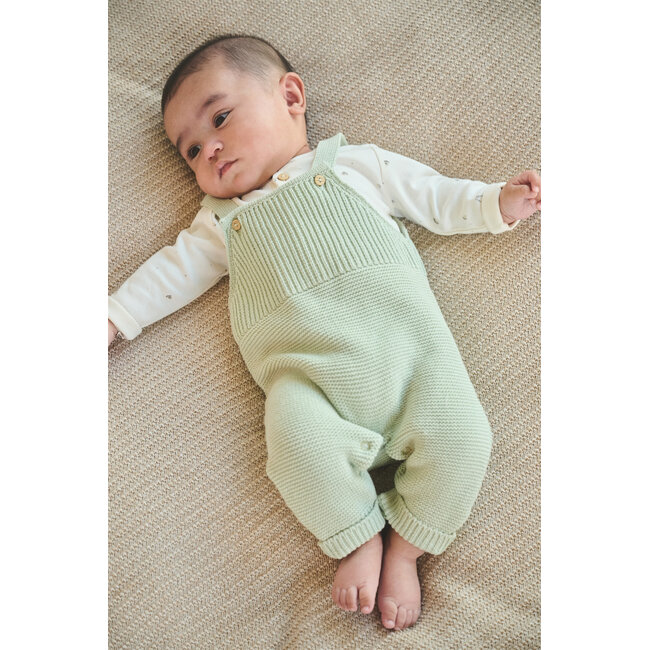 Petite Maison - Knitted Dungaree Seyo - Sea Foam