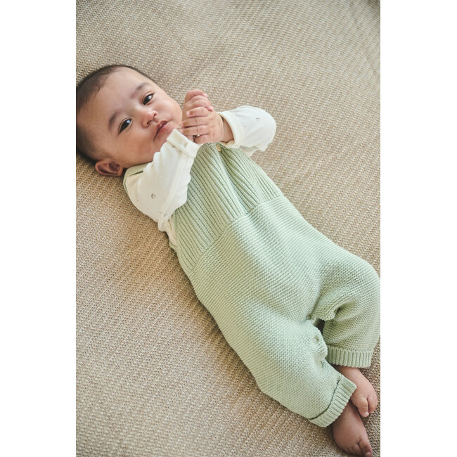 Petite Maison - Knitted Dungaree Seyo - Sea Foam