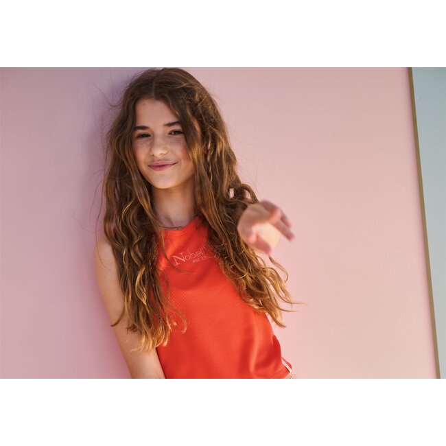 NoBell' - Rib Jersey Tanktop Kit - Orange Coral