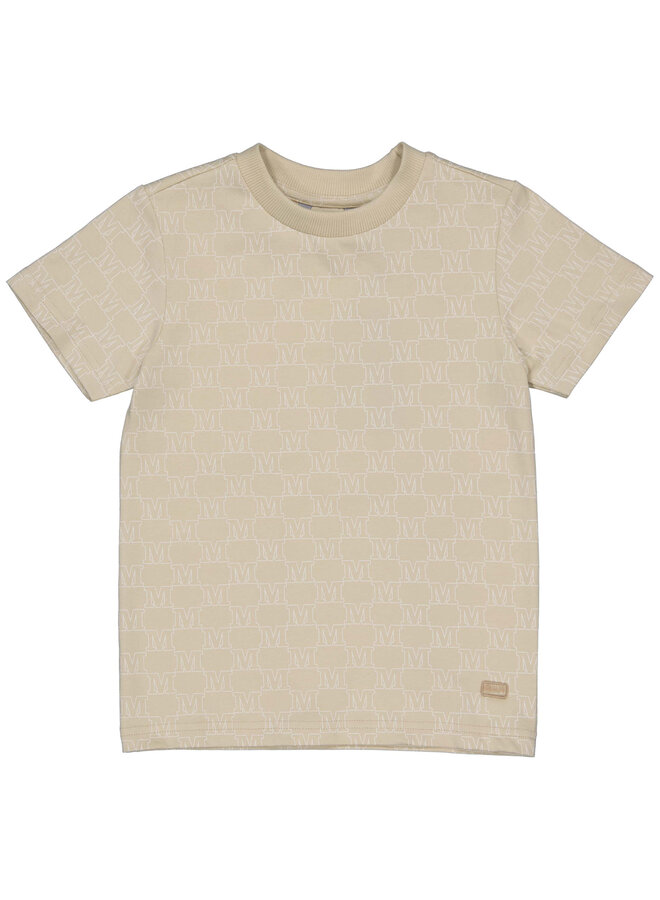 Quapi - Shirt Zairo - AOP Sand Text