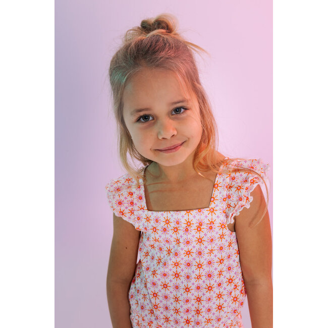 Quapi - Jumpsuit Zana - AOP Orange Graphic