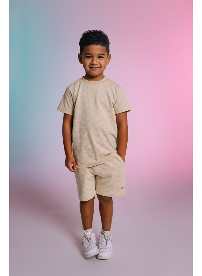 Quapi - Short Zoran - AOP Sand Text