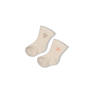 Feetje Feetje - Sokken Offwhite Melange - Starfish Wishes