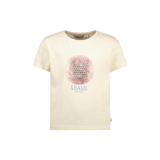 Moodstreet Moodstreet - Miami Disco Shirt Sisley - Warm White