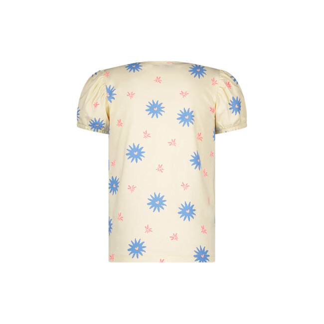 Moodstreet - Raglan AOP Top Alice - Warm White