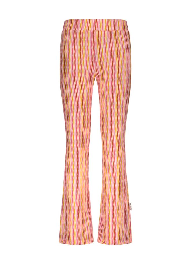 B.Nosy - Flared Printed Pants Pepper - Meshmerized AO