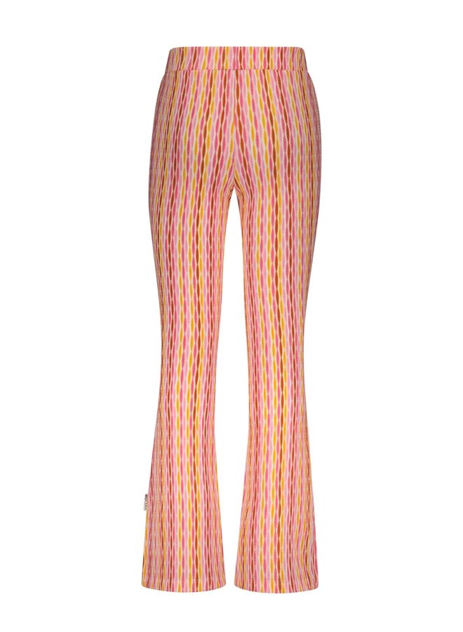 B.Nosy - Flared Printed Pants Pepper - Meshmerized AO