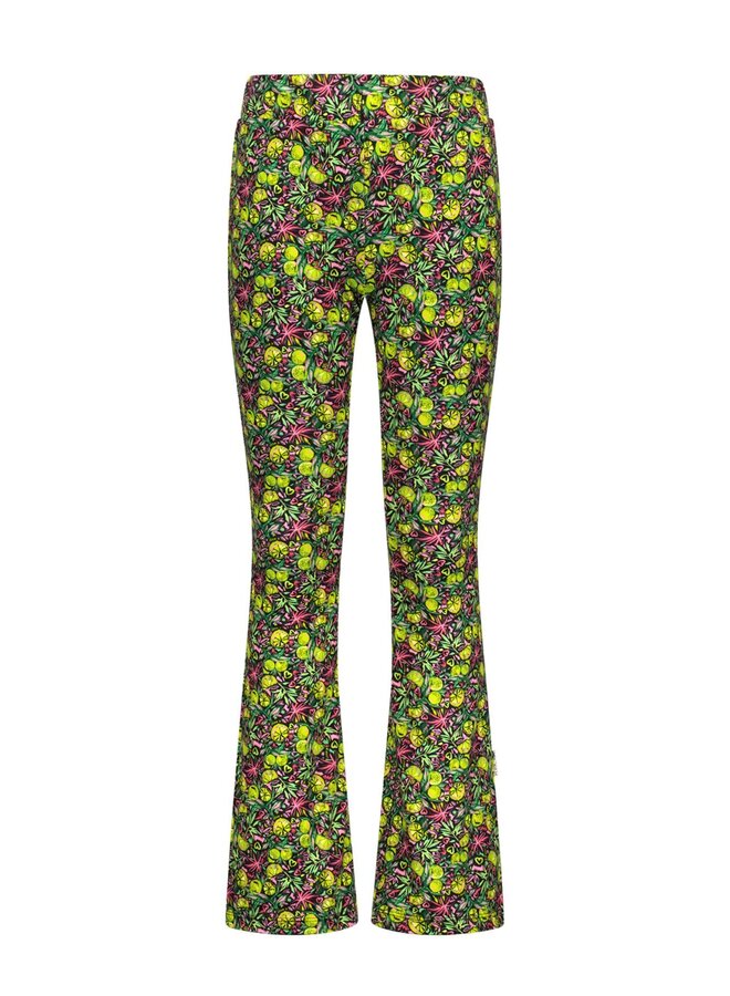 B.Nosy - Flared Printed Pants Phoebe - Lemon AO