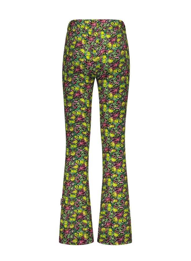 B.Nosy - Flared Printed Pants Phoebe - Lemon AO