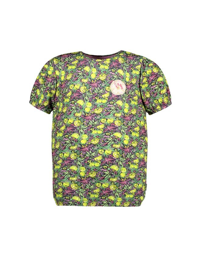 B.Nosy - Printed Top Tilda - Lemon AO