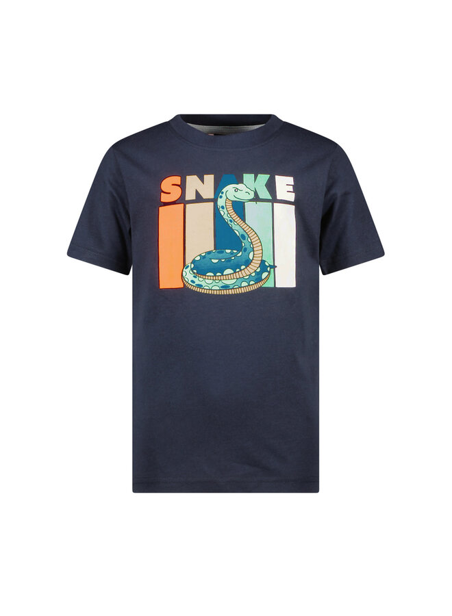 Tygo & Vito - T-shirt Jaimy Snake - Navy