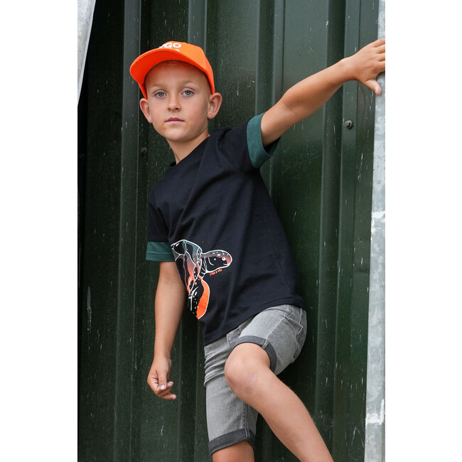 Tygo & Vito - T-shirt Toby -  Black