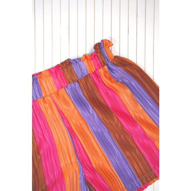 B.Nosy - Striped Plissé Shorts Philou - Fab Stripe