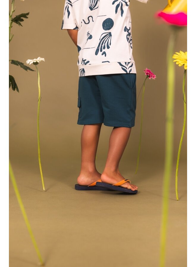 Quapi - Shirt Filip - AOP Blue Graphic