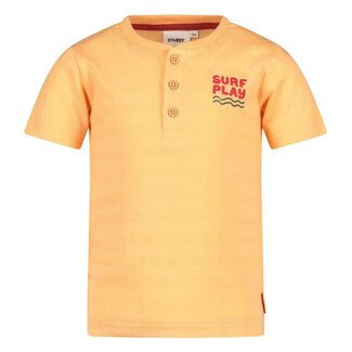 Sturdy Sturdy - T-shirt Met Knopen Perzik - Happy Rio