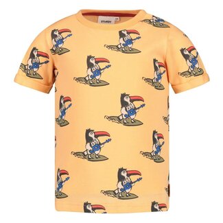 Sturdy Sturdy - T-shirt AOP Perzik - Happy Rio