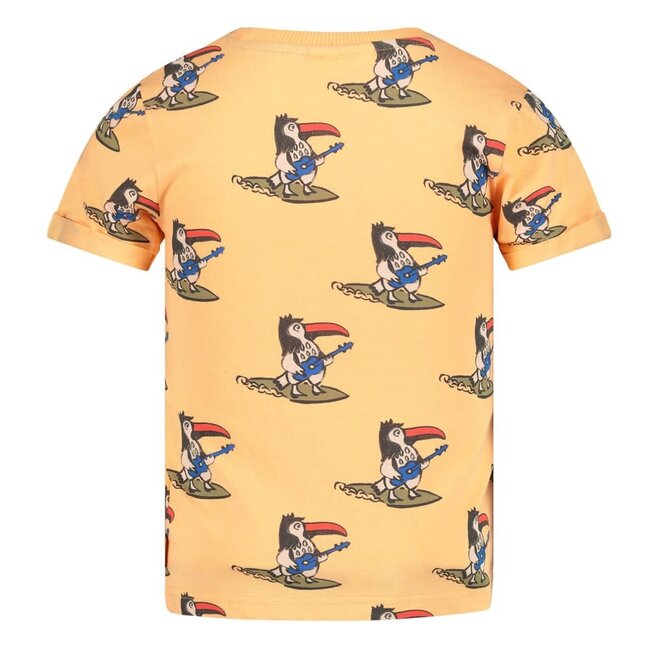 Sturdy - T-shirt AOP Perzik - Happy Rio