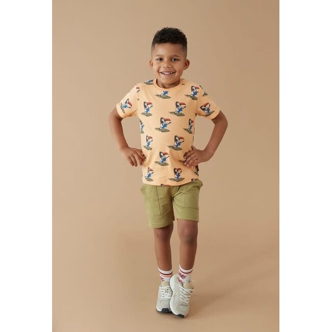 Sturdy - T-shirt AOP Perzik - Happy Rio