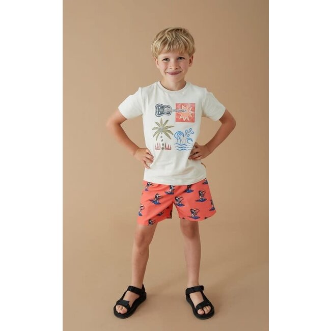 Sturdy - Zwemshort AOP Koraal - Happy Rio