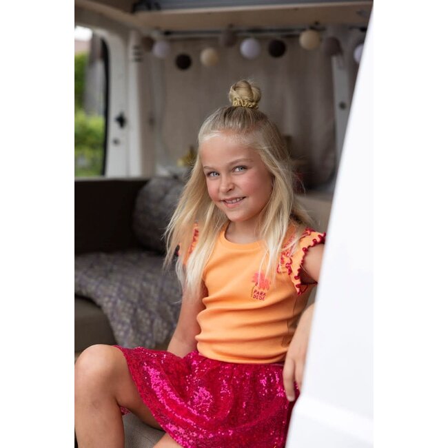 Jubel - Pailetten Rok Fuchsia - Samba Shake