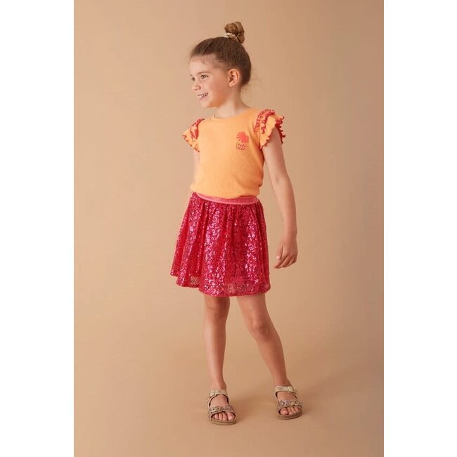 Jubel - Pailetten Rok Fuchsia - Samba Shake