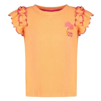 Jubel Jubel - T-shirt Ruches Oranje - Samba Shake