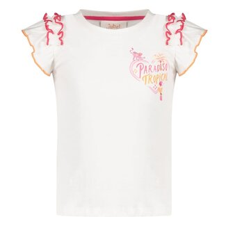 Jubel Jubel - T-shirt Ruches Offwhite - Samba Shake