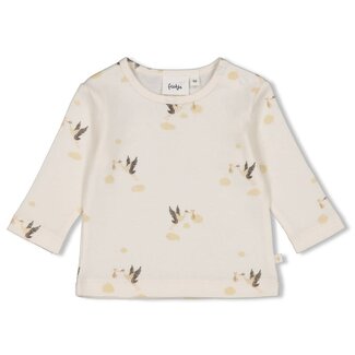 Feetje Feetje - Longsleeve AOP Rib Offwhite - Special Delivery