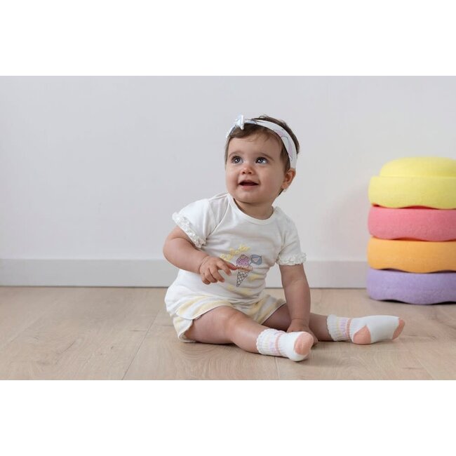 Feetje - Short Streep Badstof Geel - Sunshine