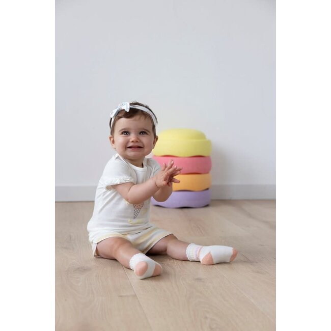 Feetje - Short Streep Badstof Geel - Sunshine