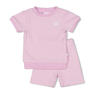Feetje Feetje - Baby Shortama Wafel Zomer Pyjama - Lila