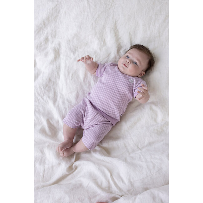 Feetje - Baby Shortama Wafel Zomer Pyjama - Lila
