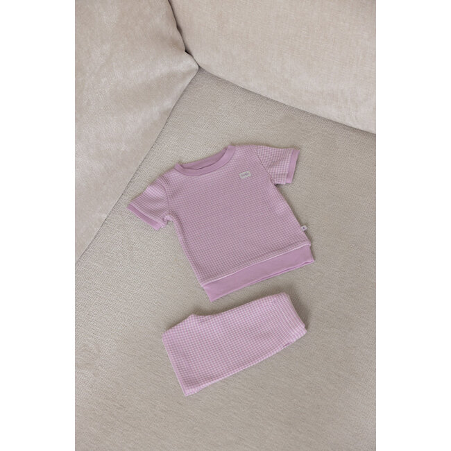 Feetje - Baby Shortama Wafel Zomer Pyjama - Lila