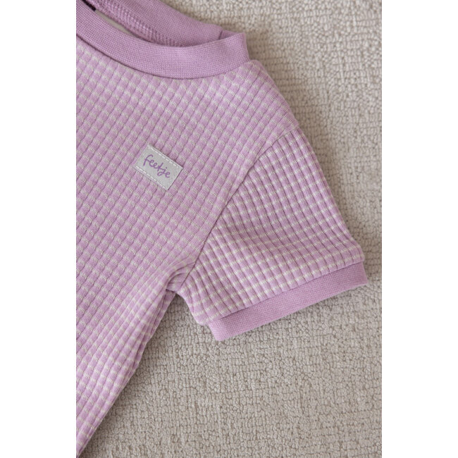 Feetje - Shortama Wafel Zomer Pyjama - Lila