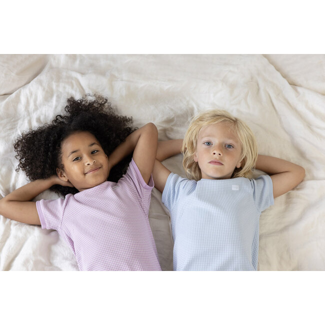 Feetje - Shortama Wafel Zomer Pyjama - Lila