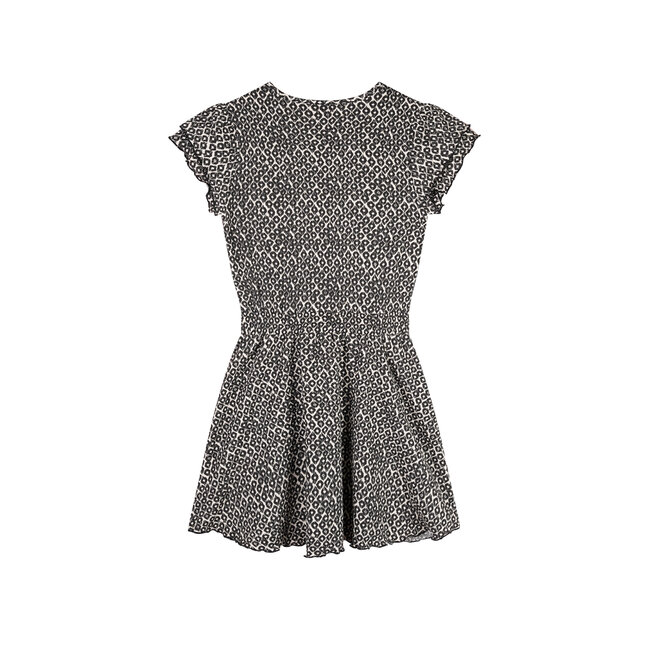 NoNo - AOP Dress Morly - Pearled Ivory